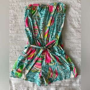 Lilly Pulitzer strapless romper